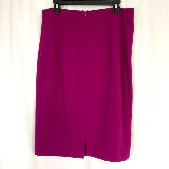 Diane Von Furstenberg Fuchsia Pink Mini Skirt EUC Women’s L Straight Pencil - Picture 2 of 10